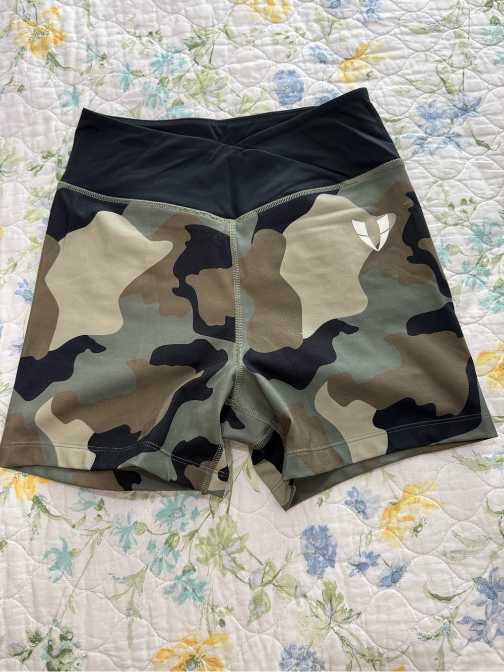 Firmabs Camo High-Waist Athletic Shorts w